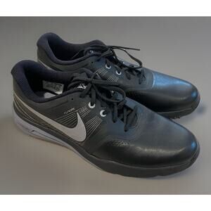 Nike Lunar Command Black Leather MENS Size 10 Spiked Golf Shoes MINT WOW